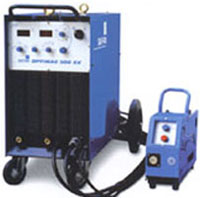 電焊機采用不同接觸表面直徑